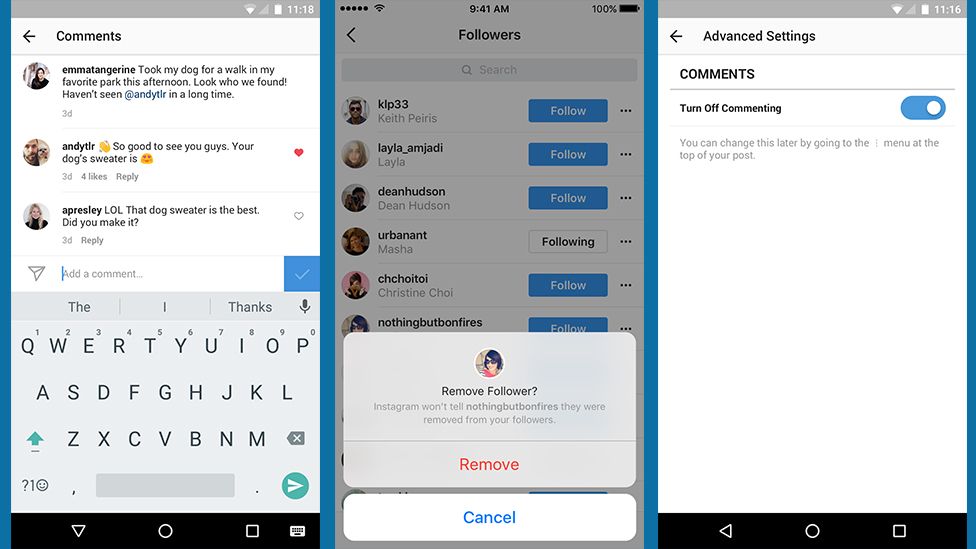 Instagram updates commenting, privacy and safety