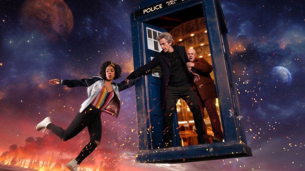 Bill (PEARL MACKIE), The Doctor (PETER CAPALDI), Nardole (MATT LUCAS)
