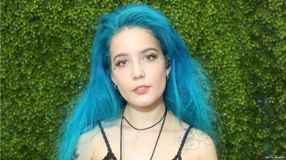Halsey's Blue Hair: A Timeline of Her Ever-Changing Hairstyles - wide 8