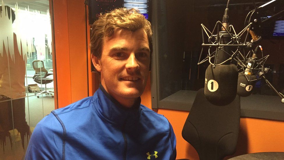 Jamie Murray in the Newsbeat studio