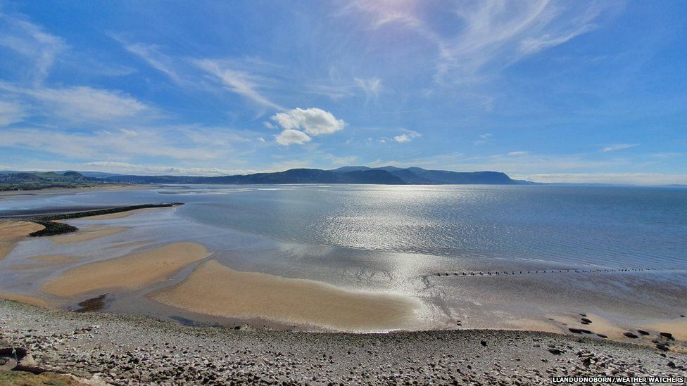 Bright day by the coast