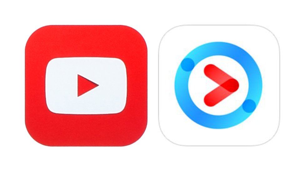 YouTube and Youku logos