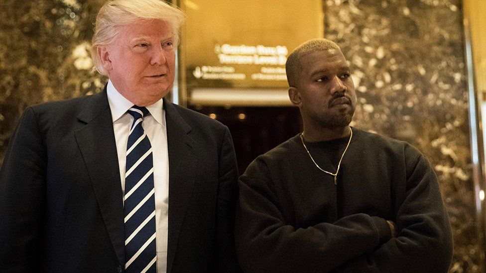 Donald Trump and Kanye West