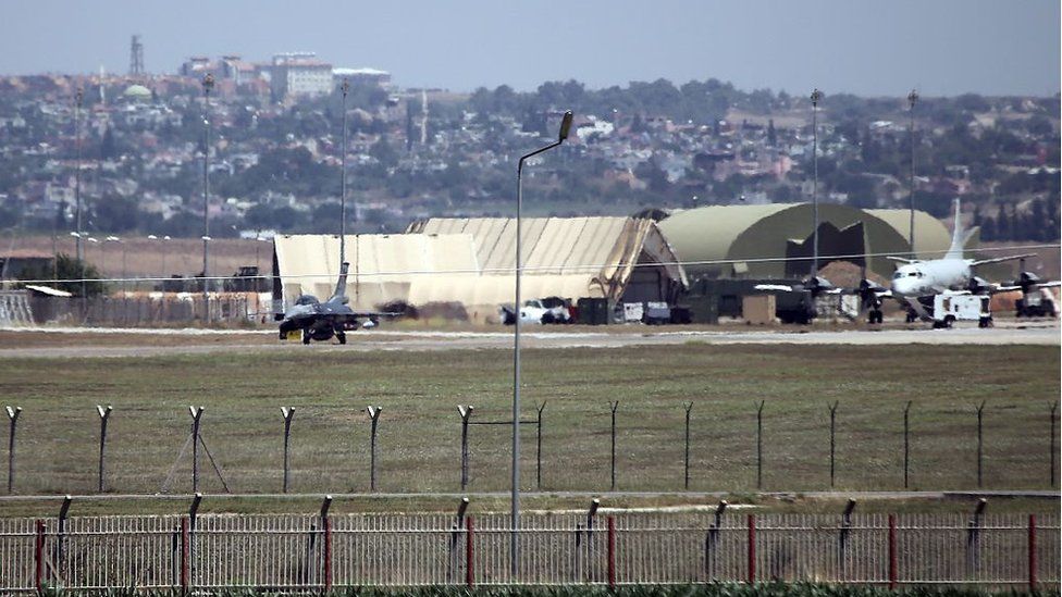 En un área de la base de Incirlik, bajo resguardo de fuerzas estadounidenses, se encuentran las bombas B61.
