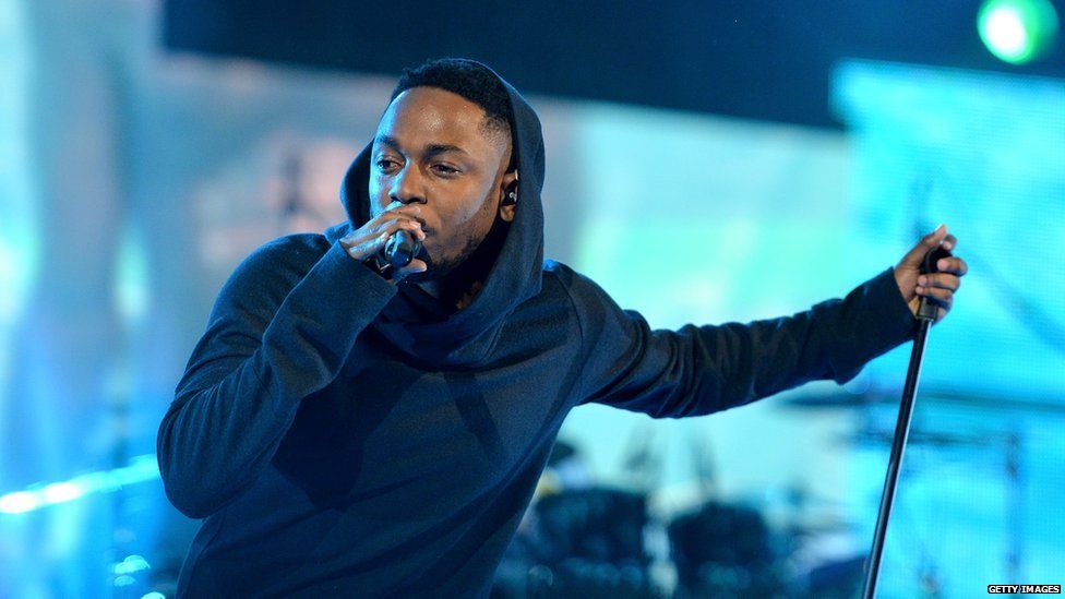 Kendrick Lamar on stage