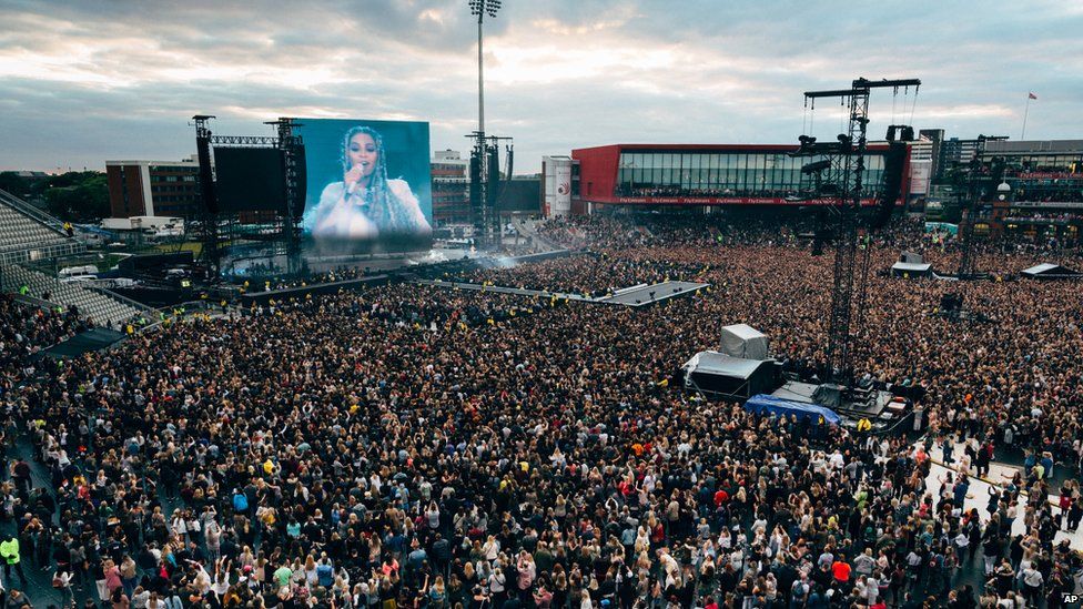 Beyonce gig was heard eight miles away from Old Trafford cricket venue