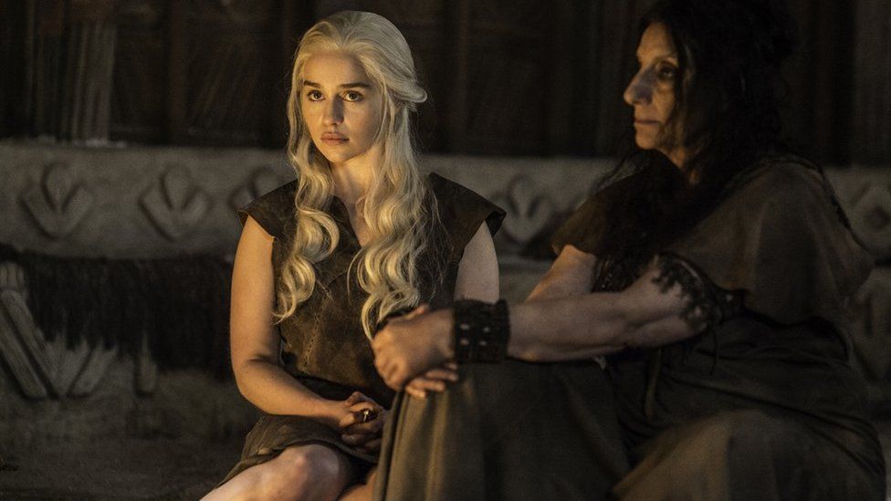 Emilia Clarke plays Daenerys Targaryen