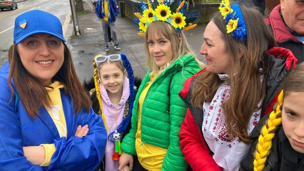 Coventry Refugees At Wembley For England Ukraine Match Bbc News