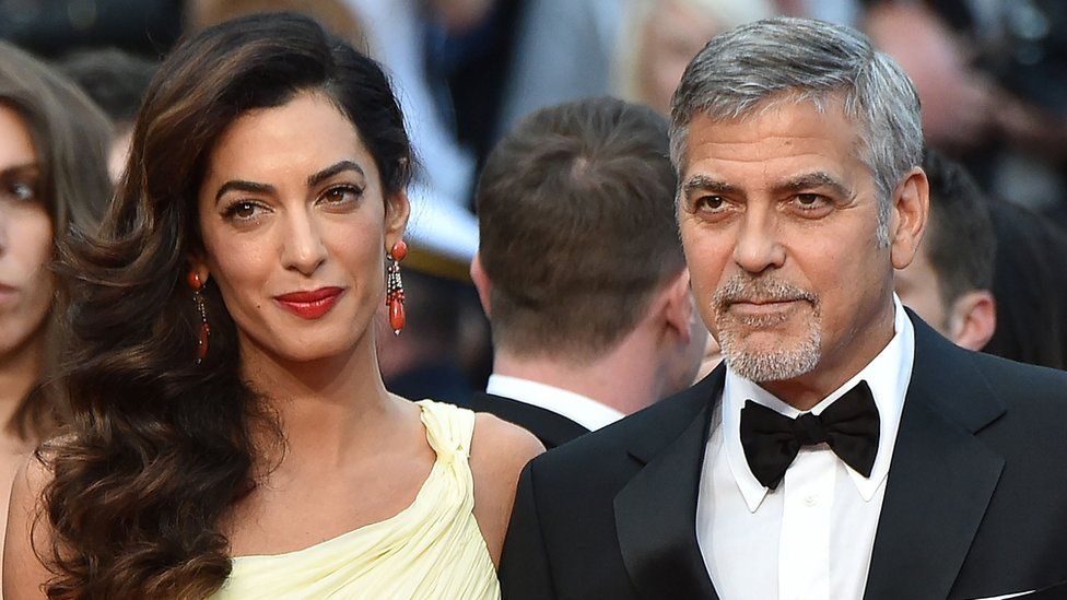 View George Clooney Wife And Twins Photos Background