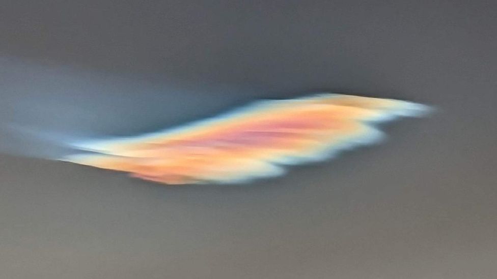 Nacreous Cloud Mother Of Pearl Seen In Some Areas Of Scotland BBC