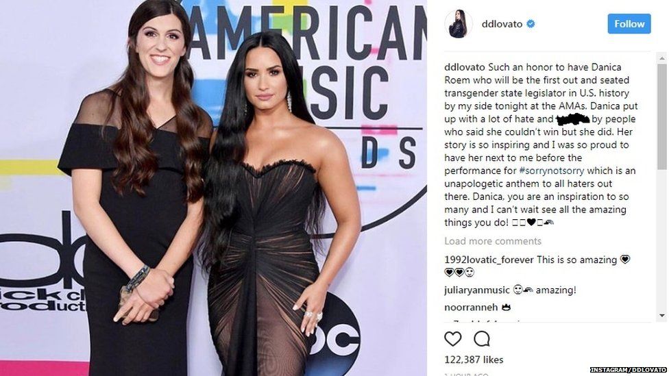 Demi Lovato and Danica Roem