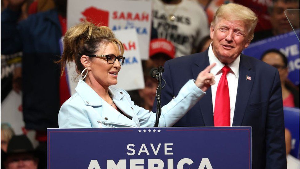 Alaska Primary Sarah Palin Seeks Comeback Backed By Trump Bbc News