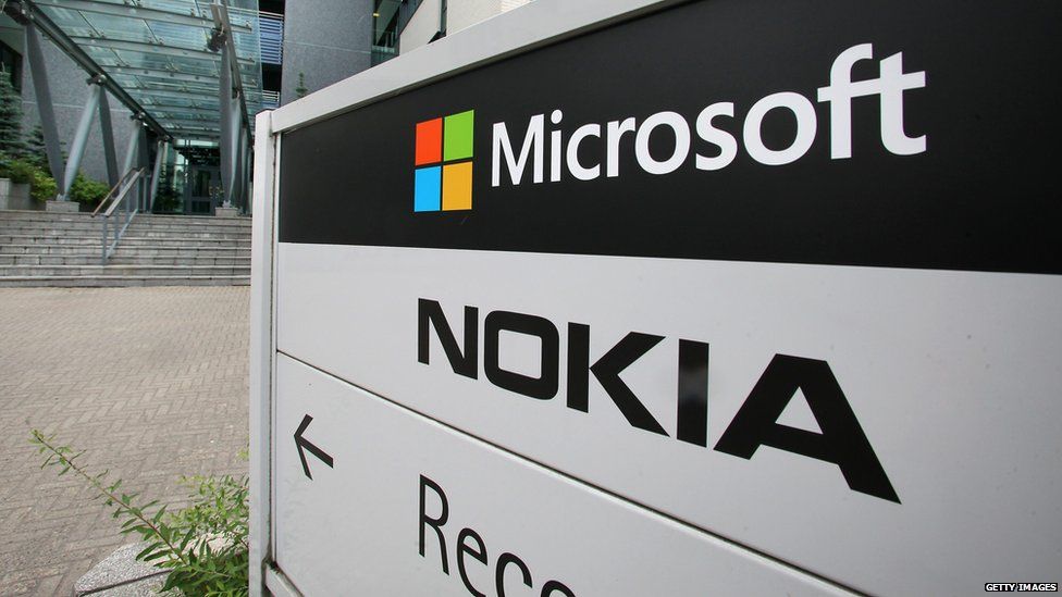 Microsoft Nokia sign