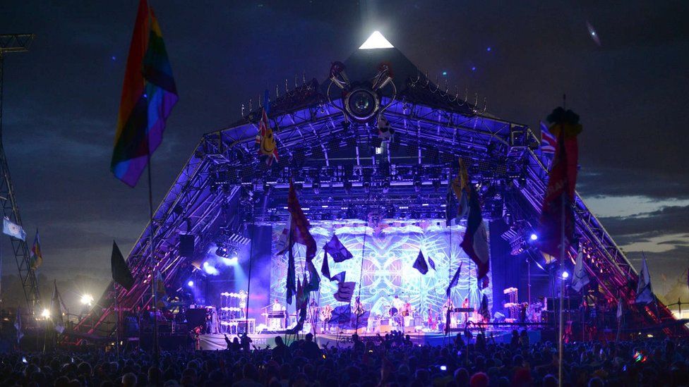 Arcade Fire appear at Glastonbury