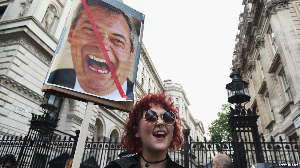 Girl anti-leave protestor
