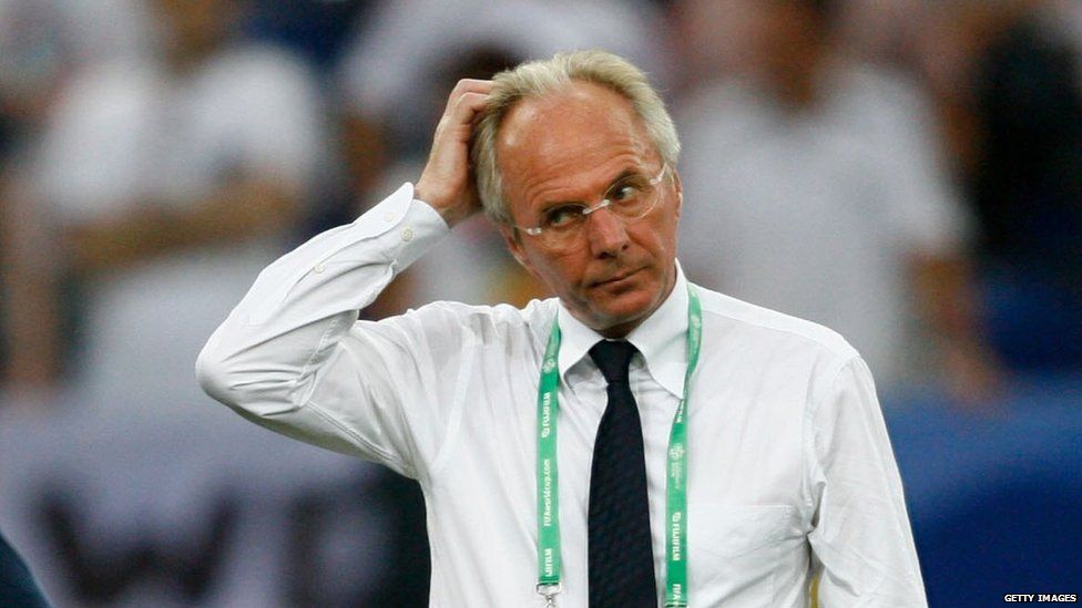 Sven-Goran Eriksson as England manager