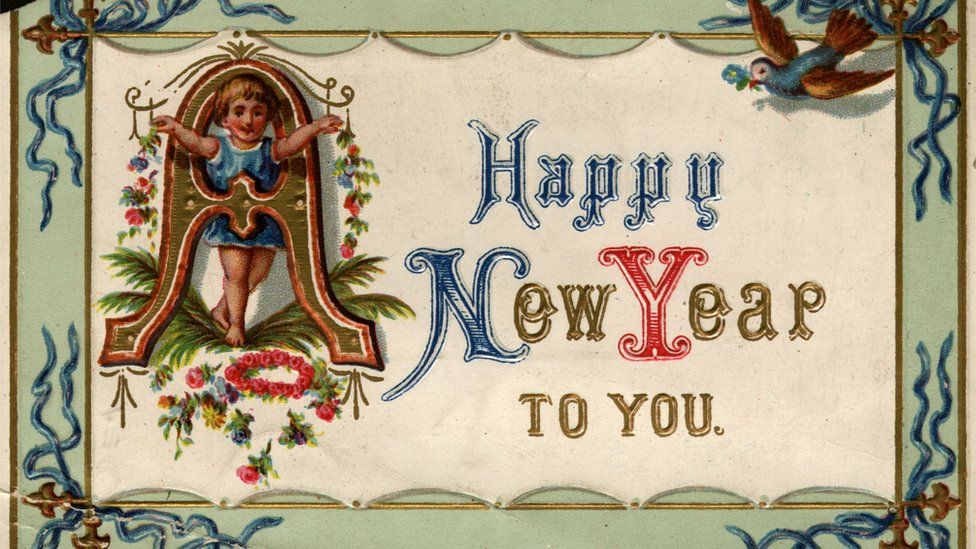 An old New Year card