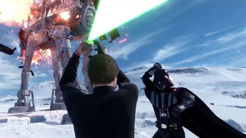Vader lightsaber fight with Luke