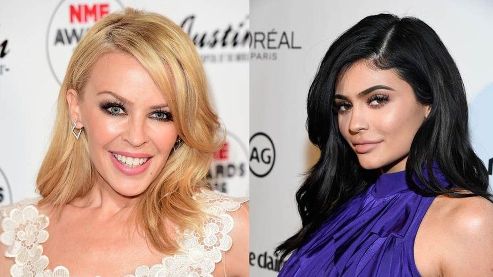 Kylie Minogue and Kylie Jenner