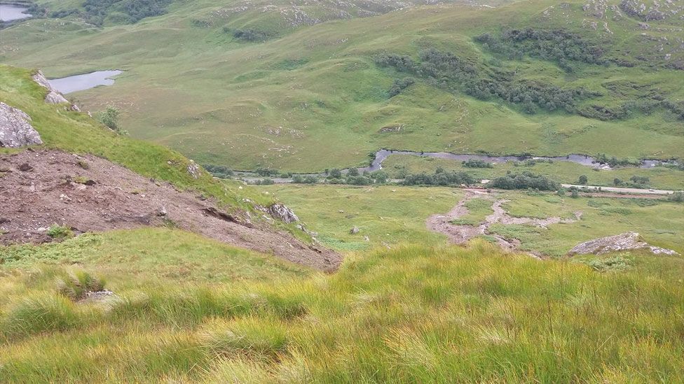 Landslide Debris Cleared From Highland Railway Line Bbc News