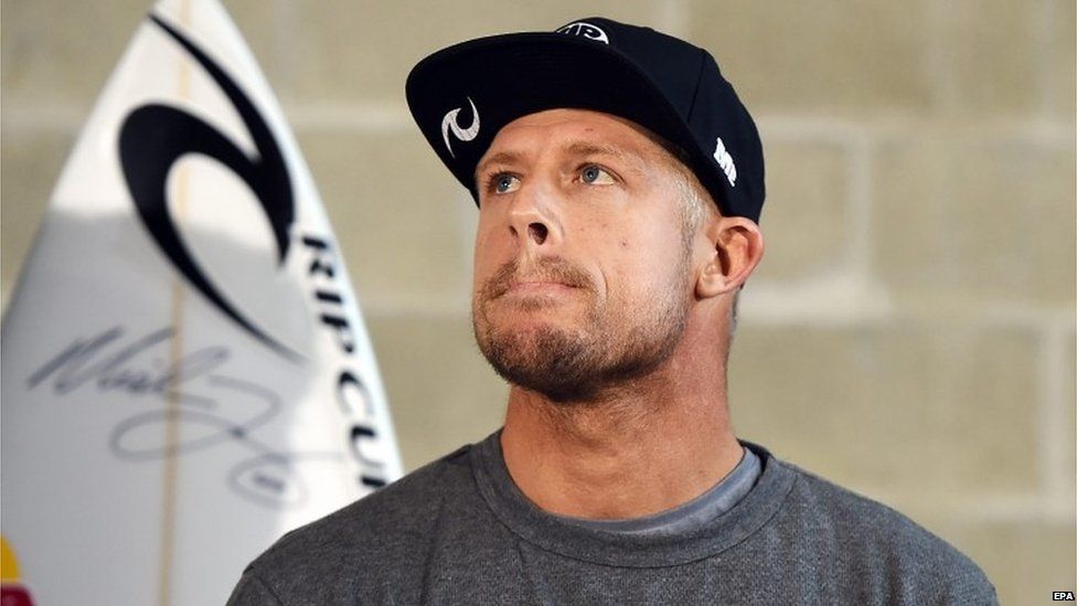 Mick Fanning at a briefing in Sydney