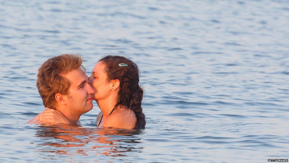 Couple kissing
