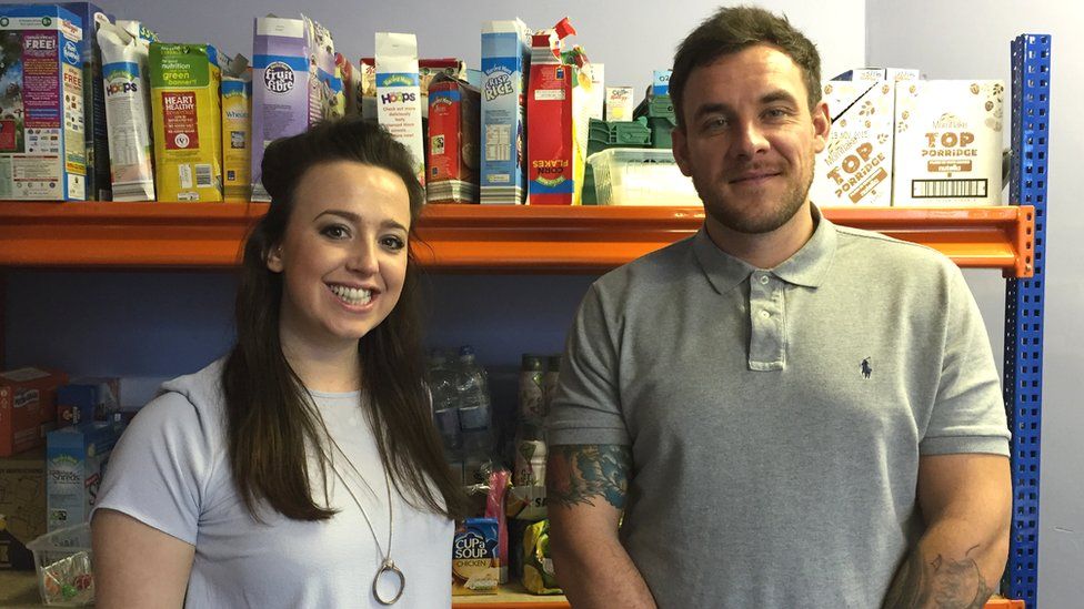 Youth workers Laura and Tom