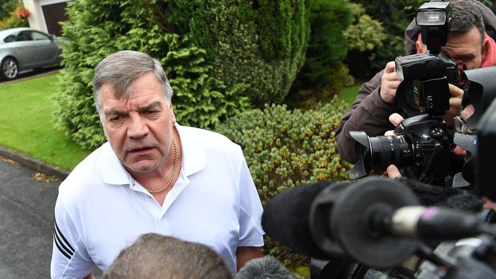 Sam Allardyce talking to the media