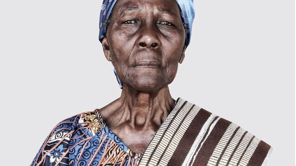 A photograph of Benin-based Ishola Akpo's grandmother
