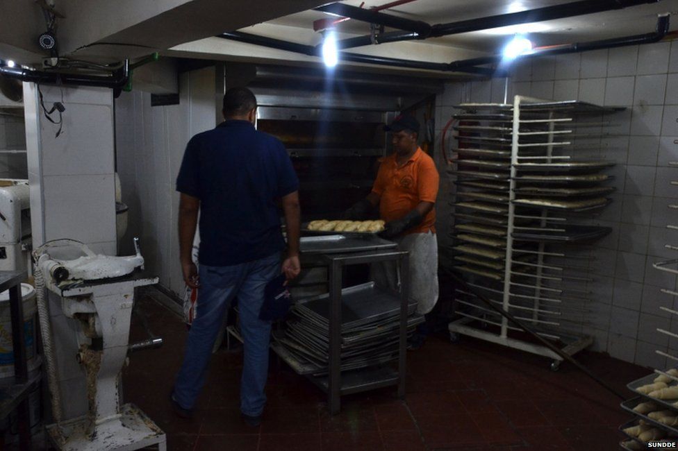 Baker being arrested for making croissants