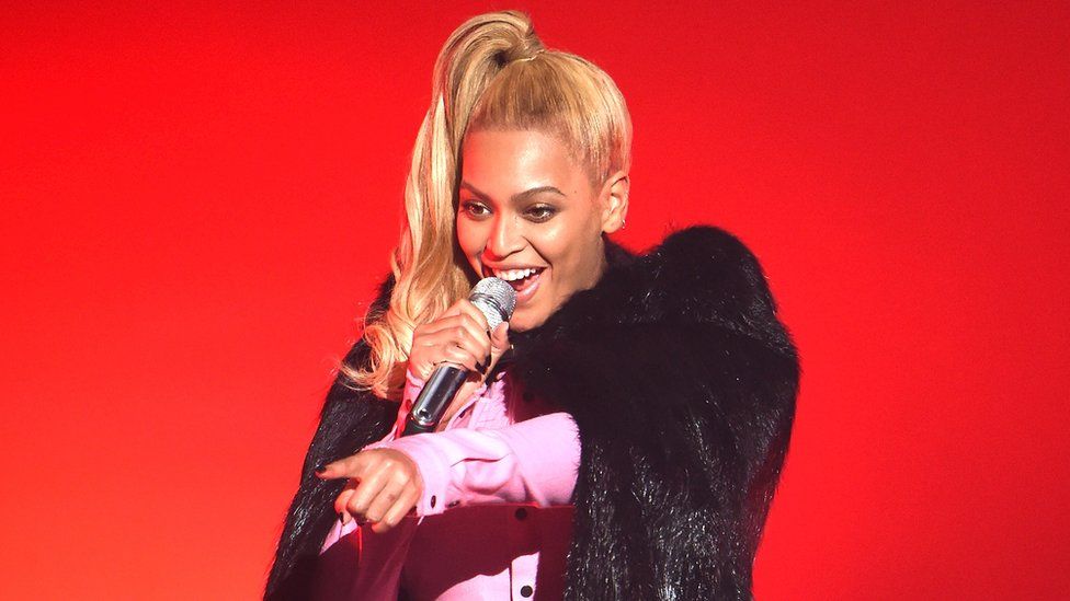 Beyoncé performing at Tidal X in New York.