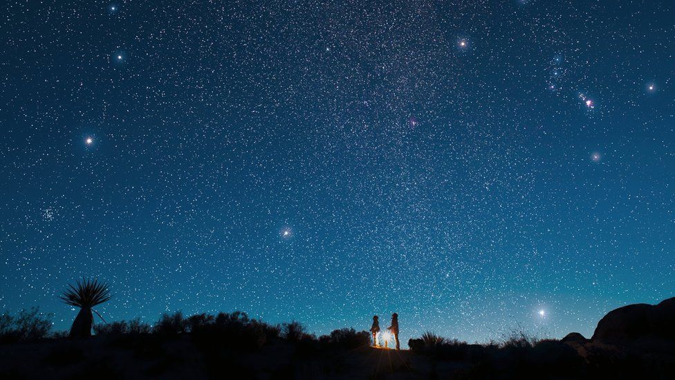 People star gazing