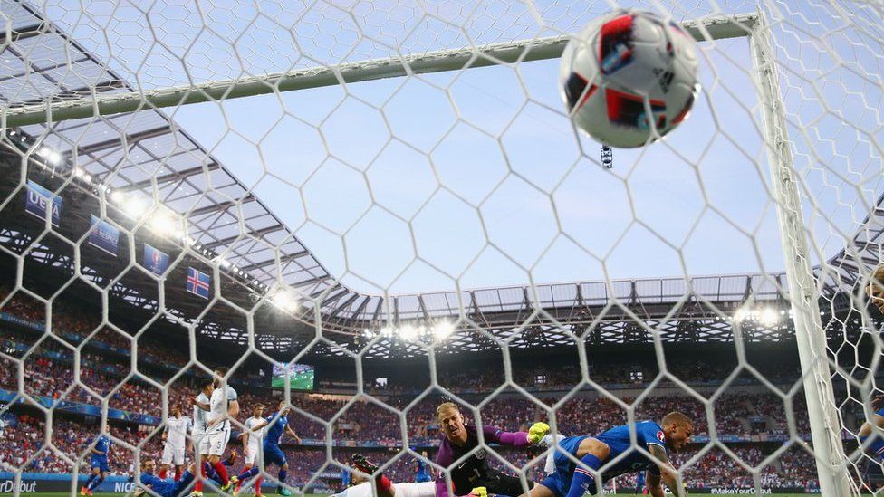 England concede a goal