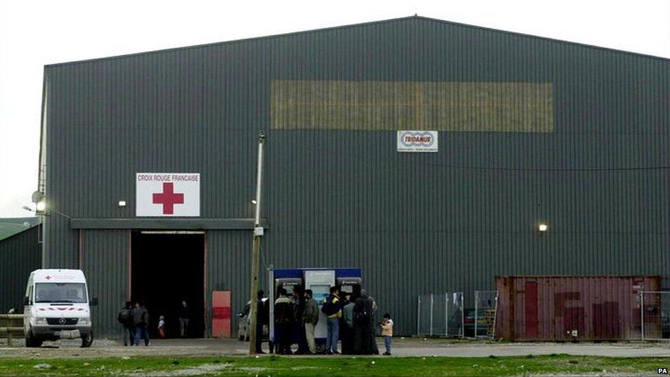 The Sangatte migrant centre building
