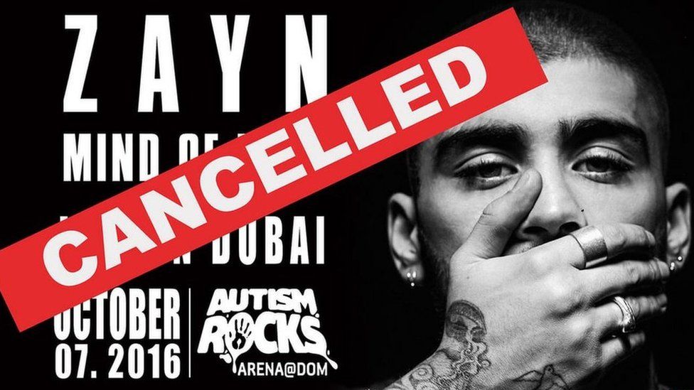 Zayn Malik cancels Dubai gig: I'm not confident enough to perform - BBC News