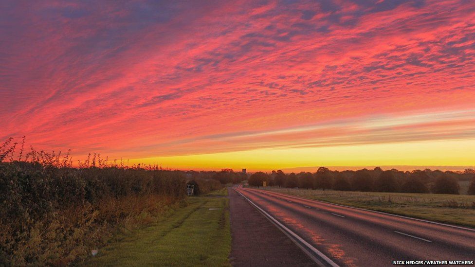 Stunning sunrise skies over northern England BBC Weather Watchers