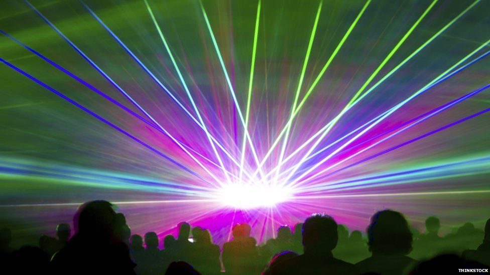 Lasers in a nightclub
