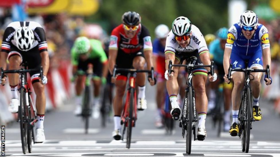 Tour De France Peter Sagan Wins Stage Three As Geraint Thomas