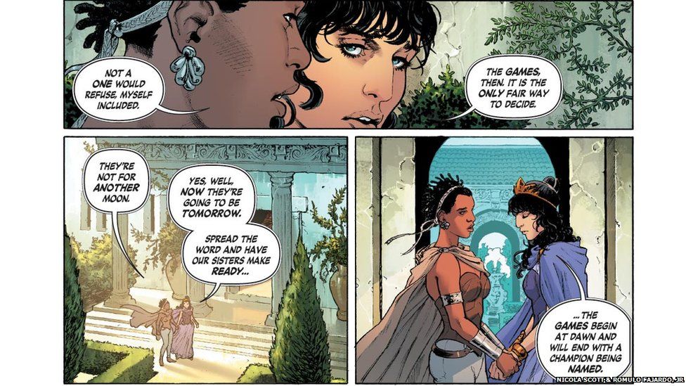 Comic Book Writer Says Wonder Woman Is Queer BBC News