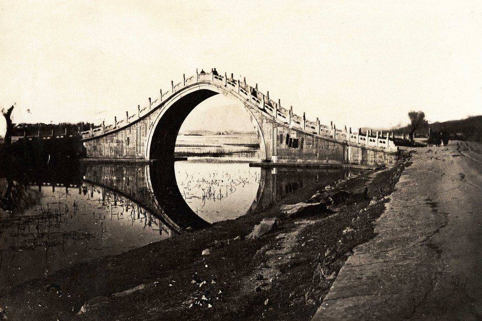 Thomas Child. No. 16. Bridge. 1870s. Albumen silver print.