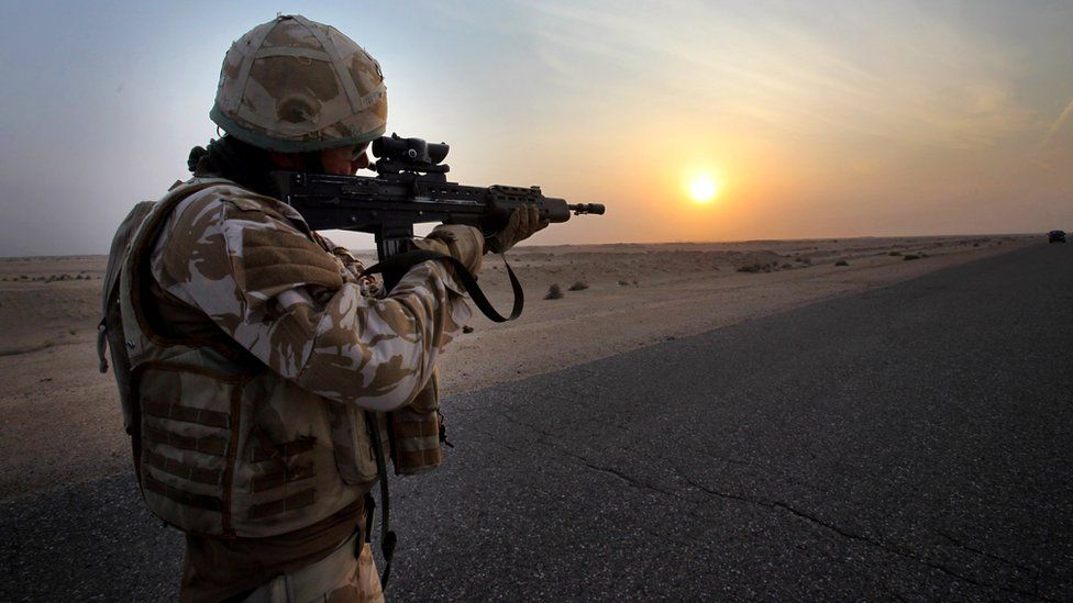 British soldier in Iraq in 2009