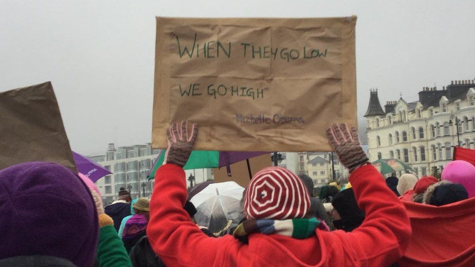 Hundreds Join Isle Of Man S Women S Equality March BBC News