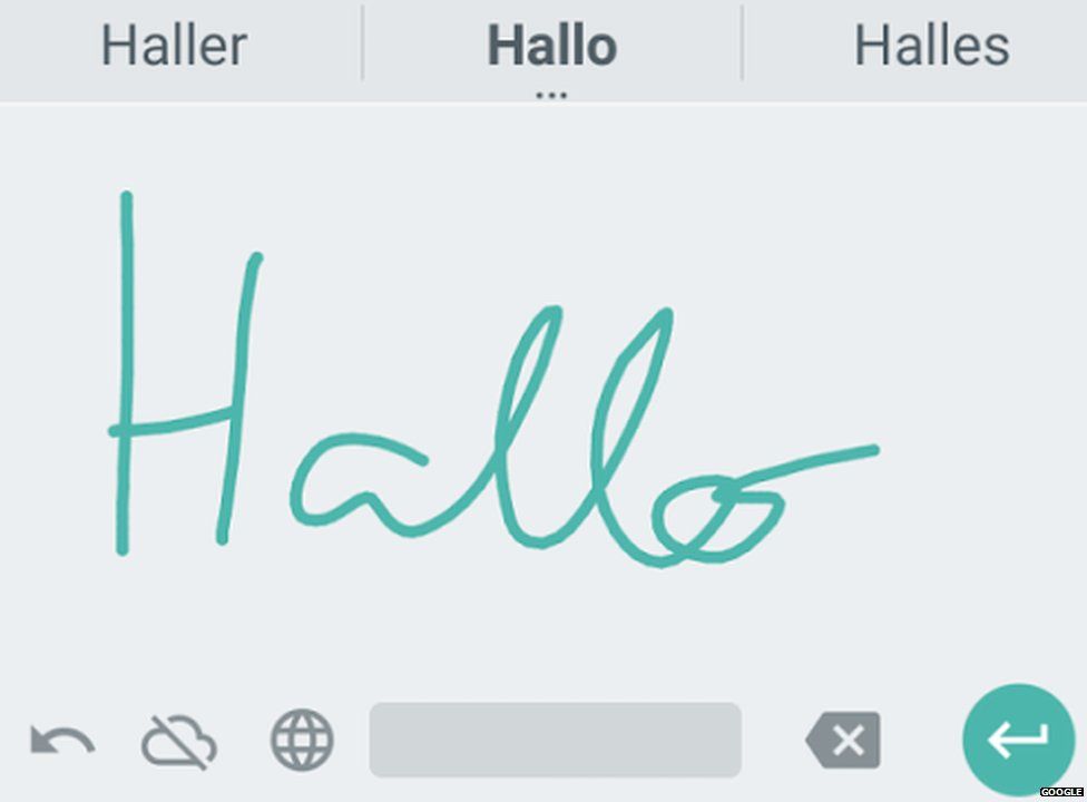 Google Handwriting app