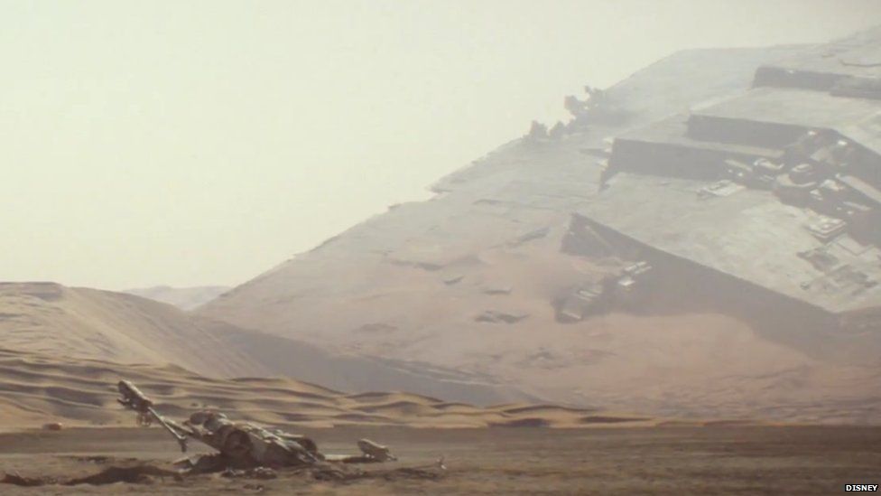 A star destroyer and X-wing?