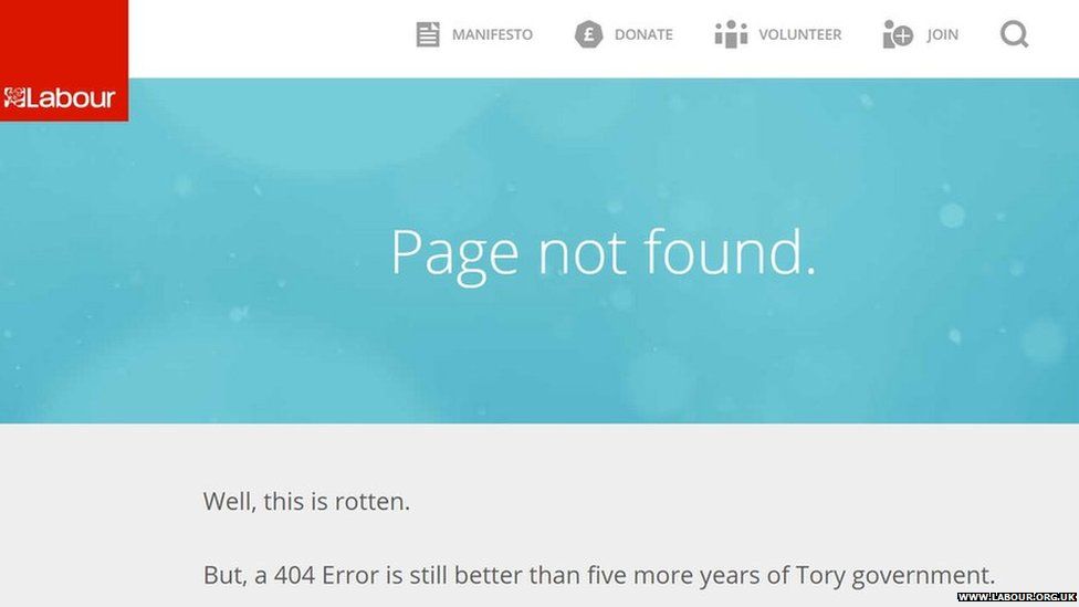 Labour party 404