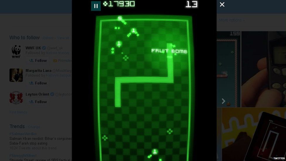 Classic Nokia Snake game is back for smartphones BBC Newsbeat
