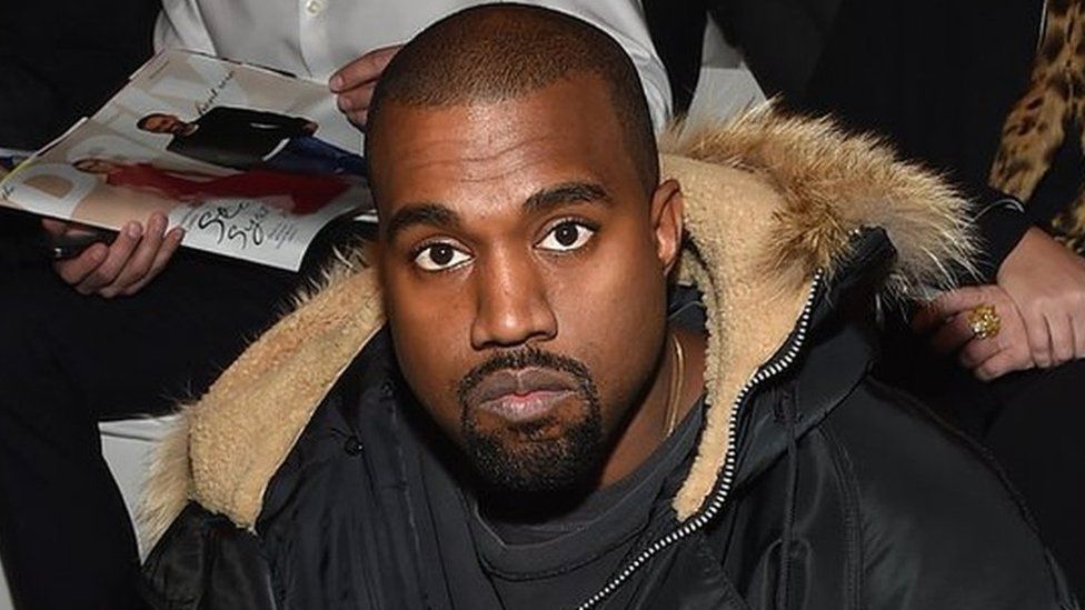 Kanye at a fashion show