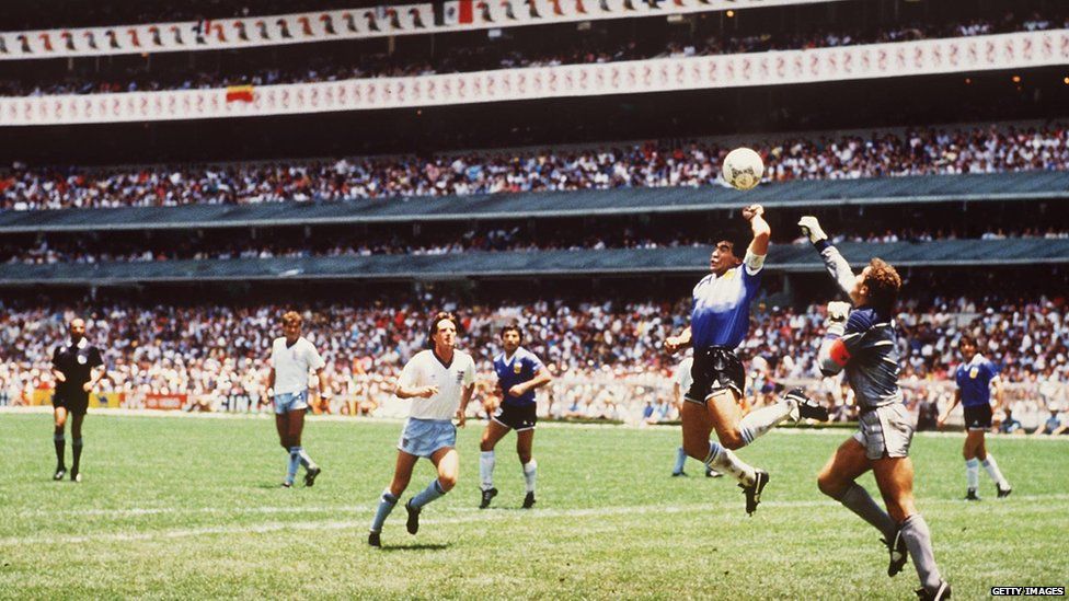 Diego Maradona against England