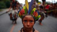 Brazilian natives at the UN Conference on Sustainable Development