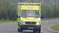Ambulance responds to an emergency call